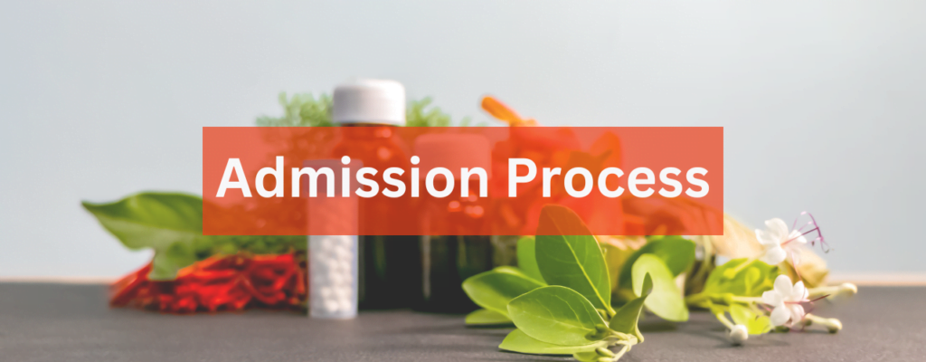 admission process of homeopathy dispensing