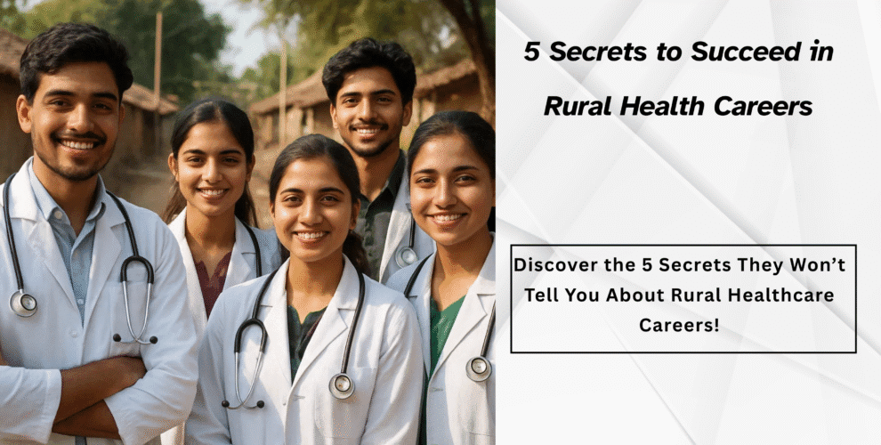 Rural Health Careers || 5 Secrets to Succeed in Rural Health Careers